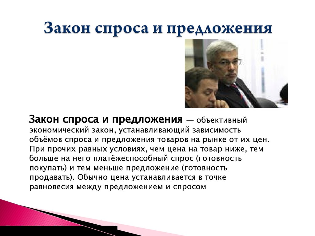 Закон спроса и предложения