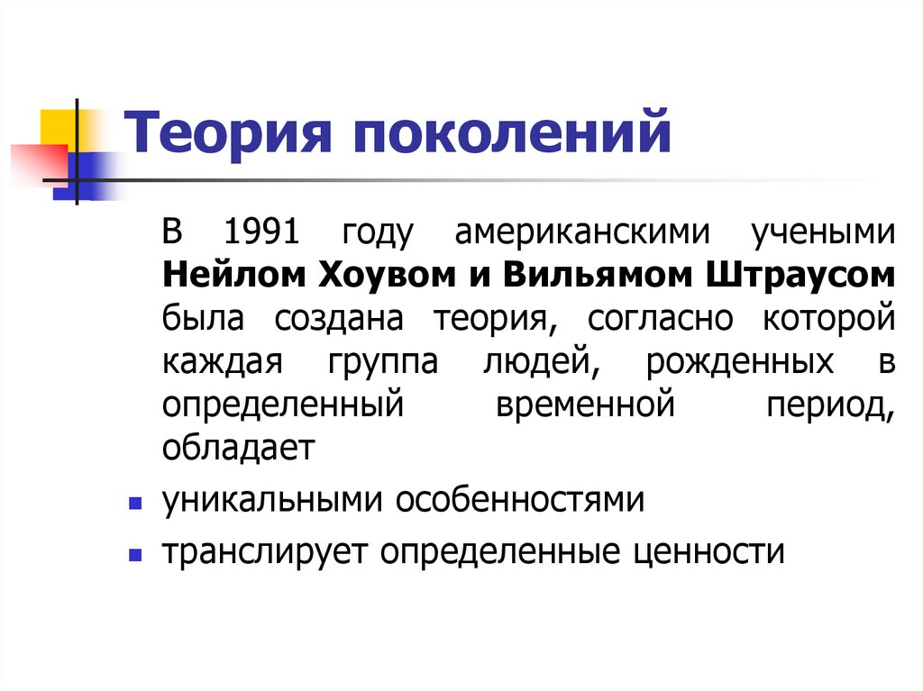 Теория поколений