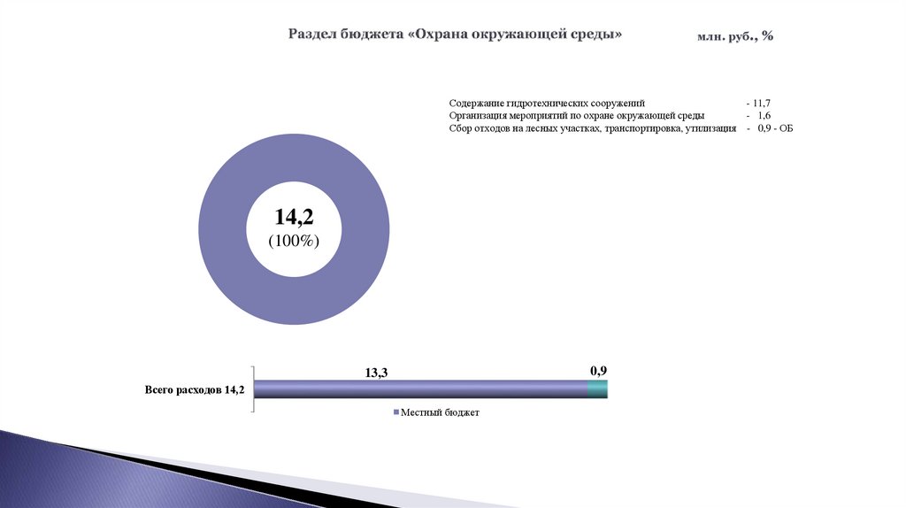 Раздел бюджета «Охрана окружающей среды»