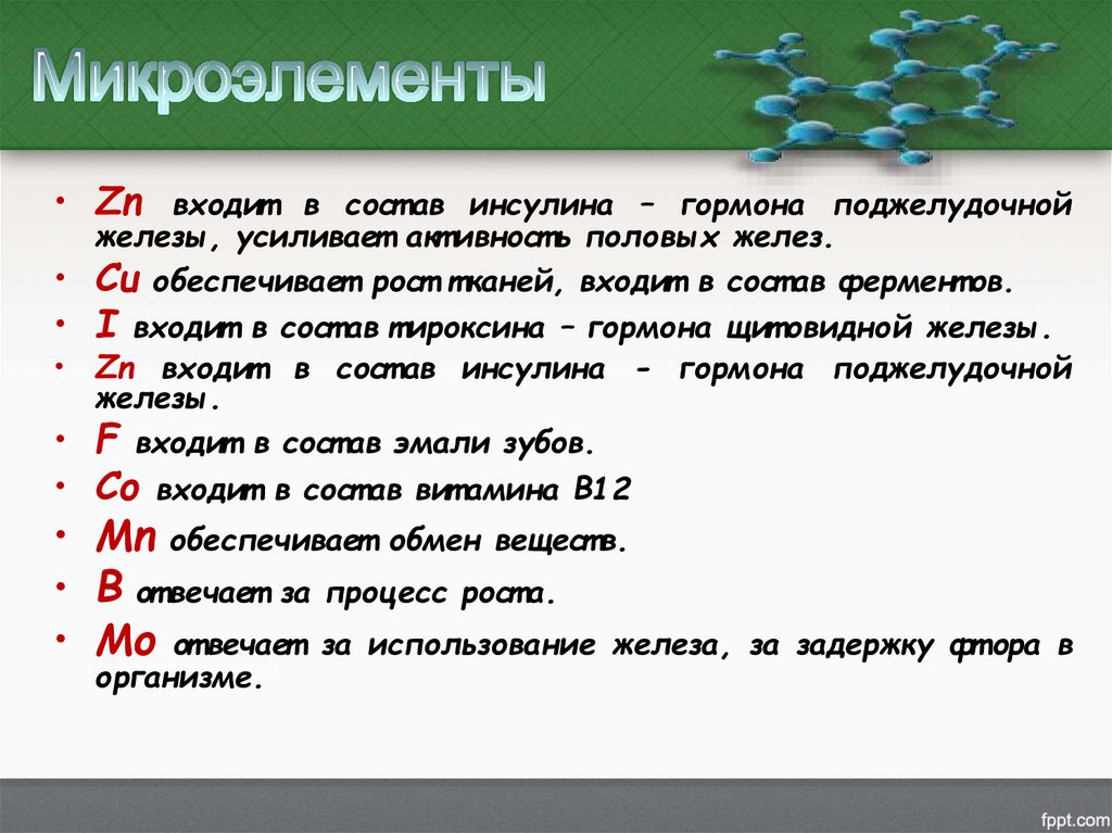 Микроэлементы