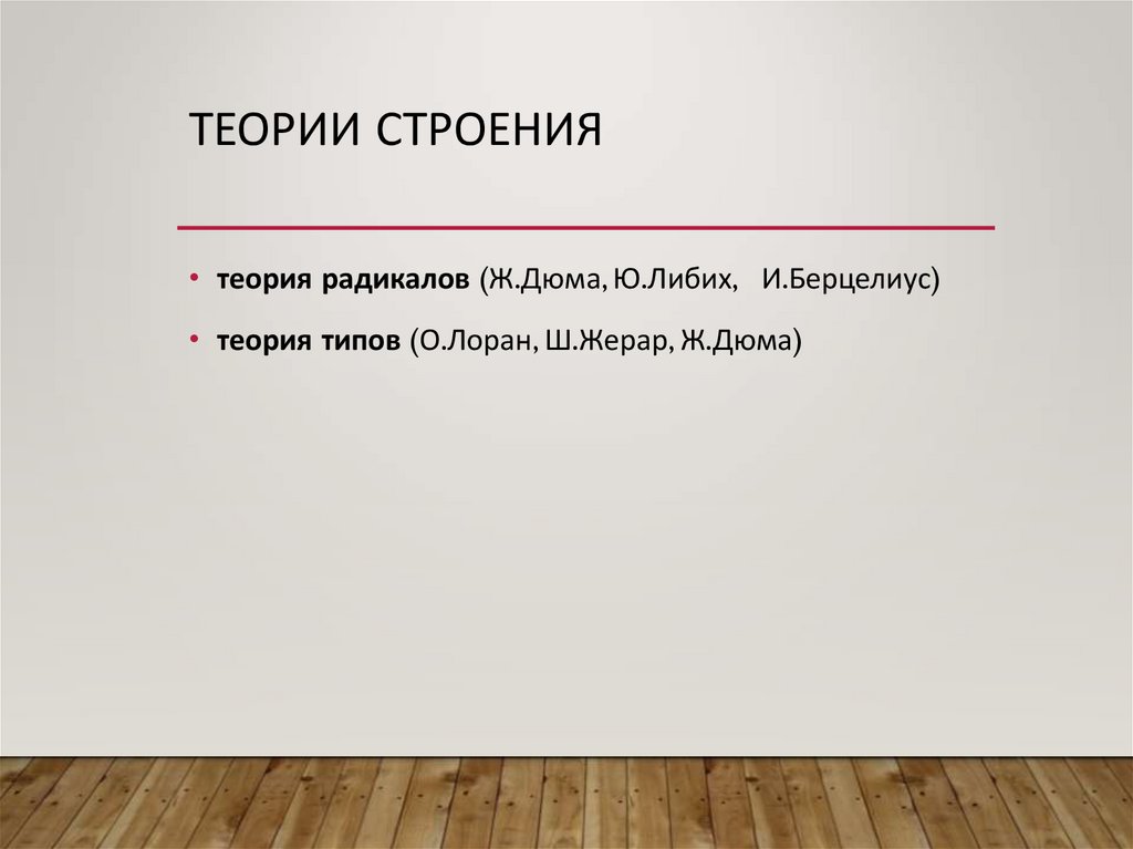 Теории строения