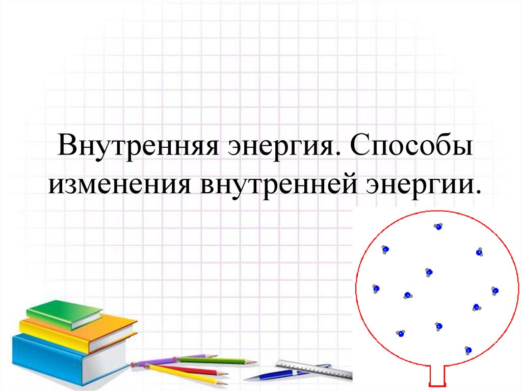 Внутренняя энергия. Способы изменения внутренней энергии.