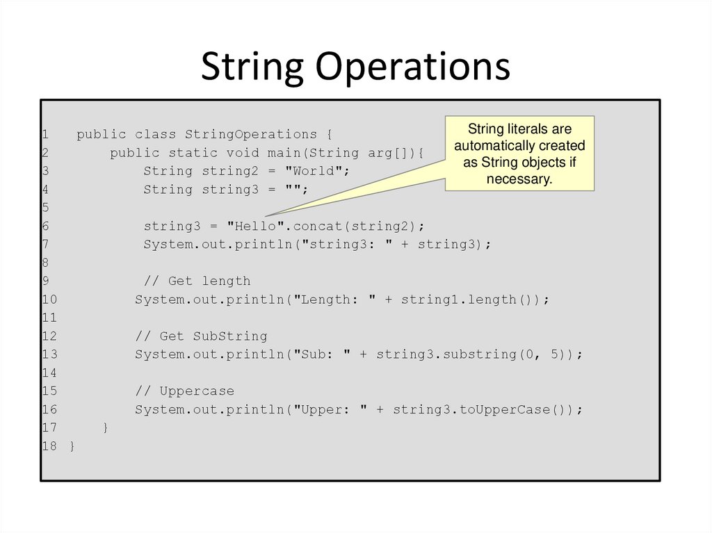 String Operations