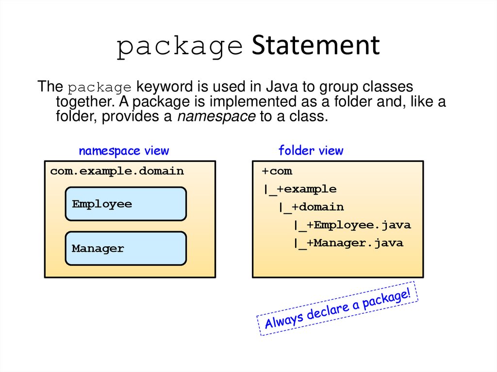 package Statement