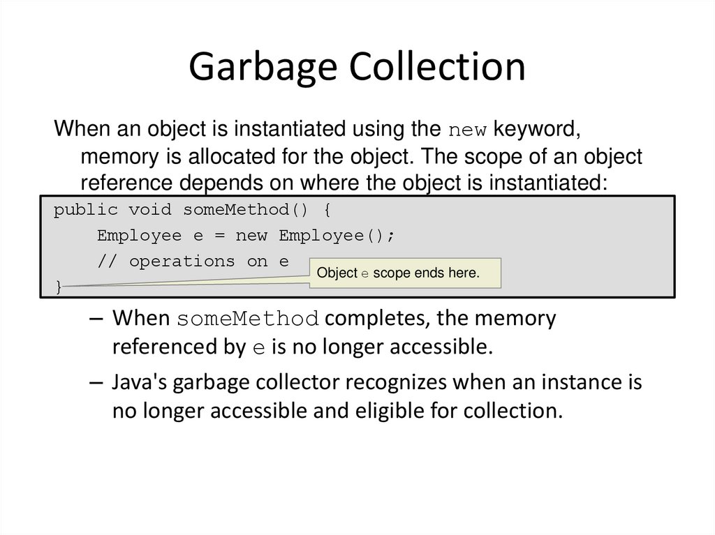 Garbage Collection