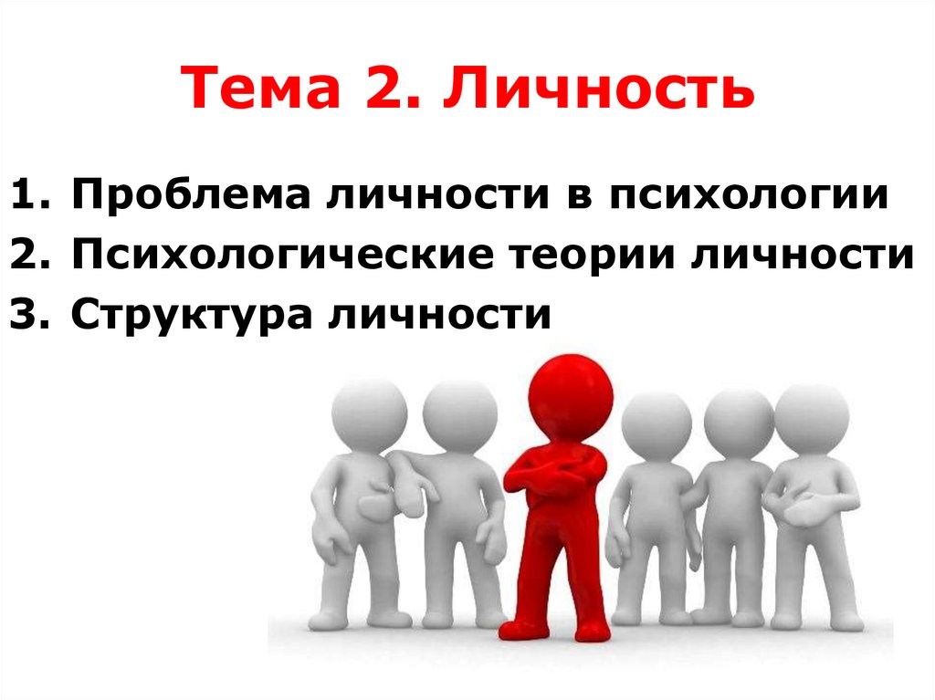 Тема 2. Личность