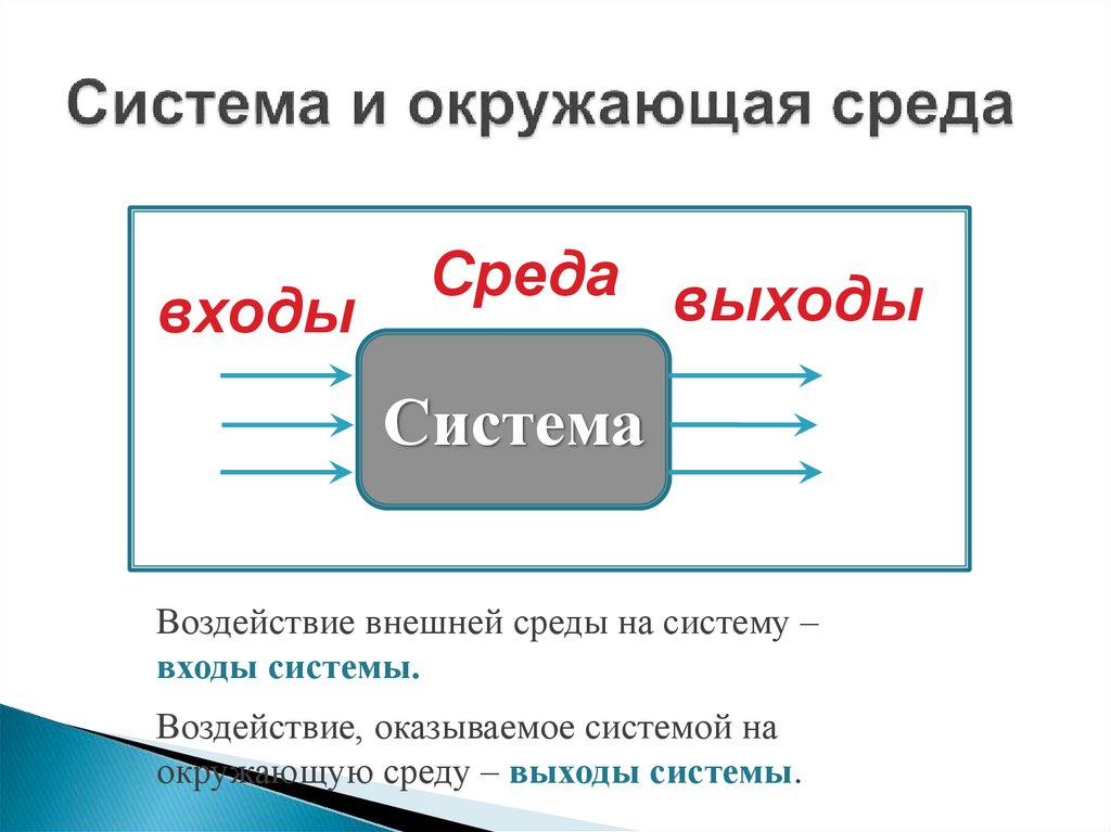 Система и окружающая среда