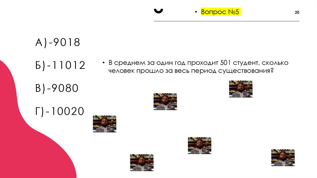 А)-9018 Б)-11012 В)-9080 Г)-10020