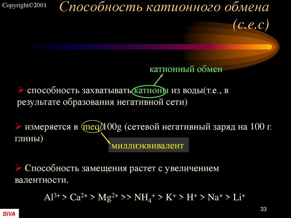 Способность катионного обмена (c.e.c)