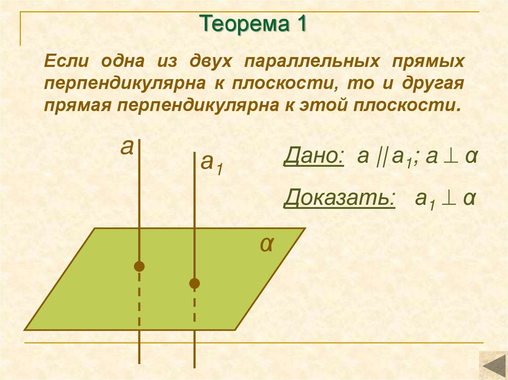 Теорема 1