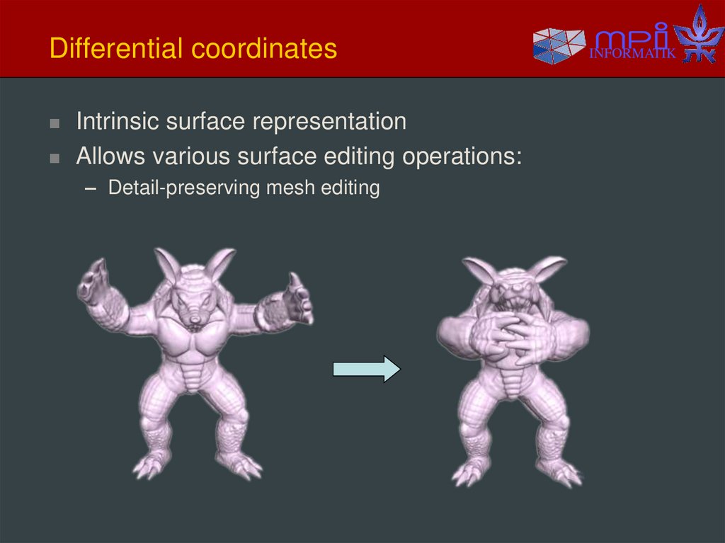 Differential coordinates