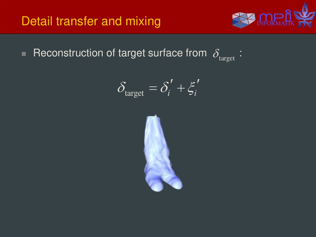 Detail transfer and mixing