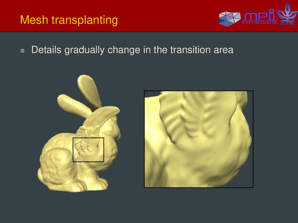 Mesh transplanting
