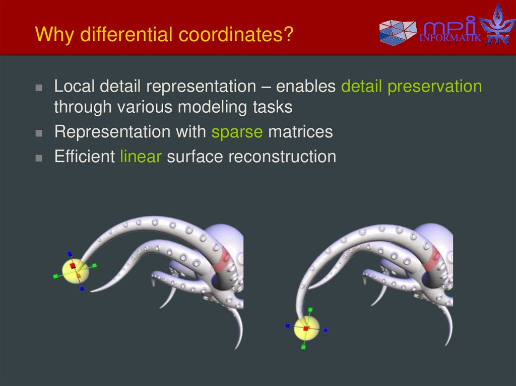 Why differential coordinates?