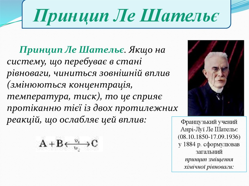 Принцип Ле Шательє