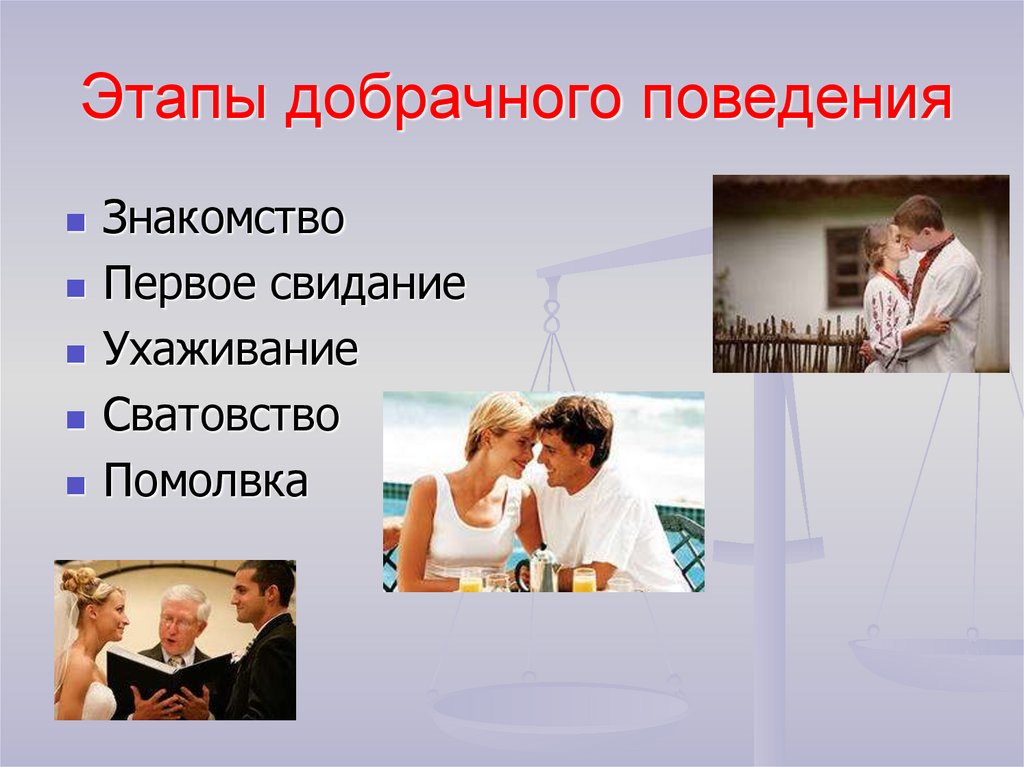 Этапы добрачного поведения
