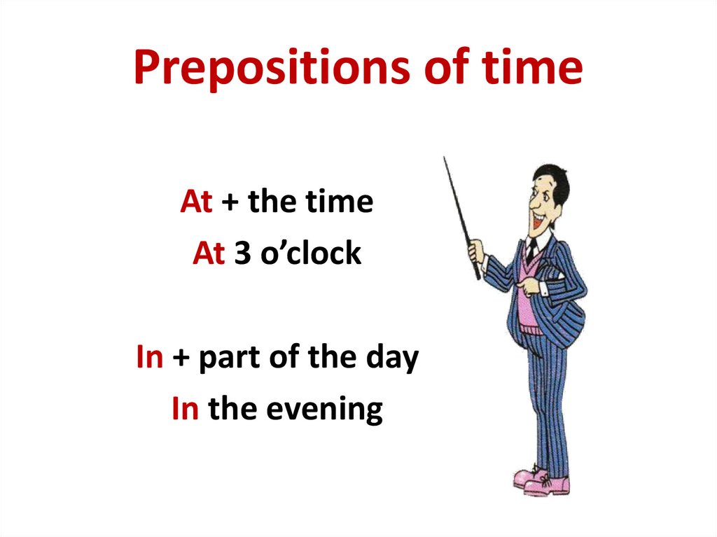 Prepositions of time