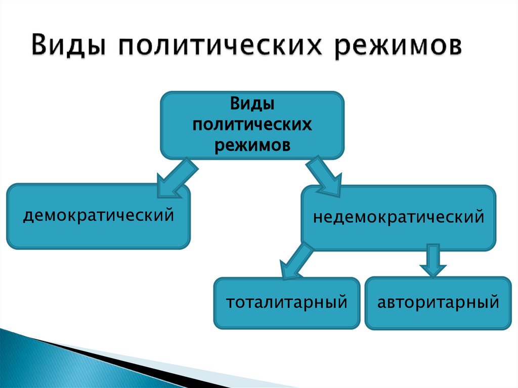 Виды политических режимов