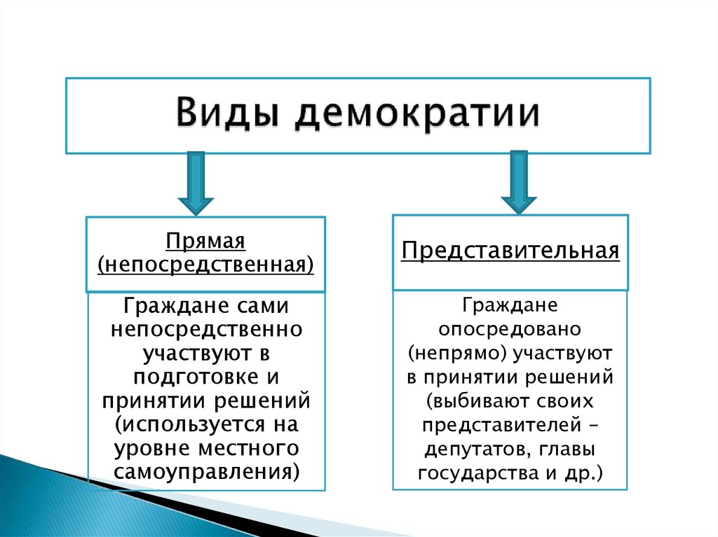 Виды демократии