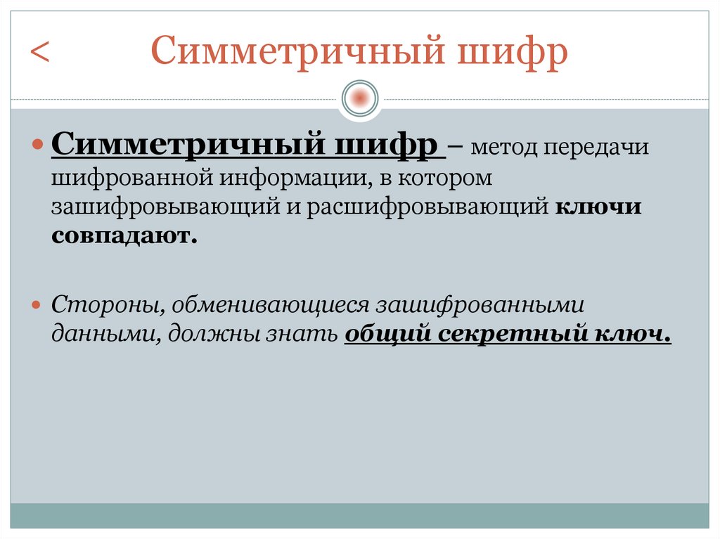 Симметричный шифр