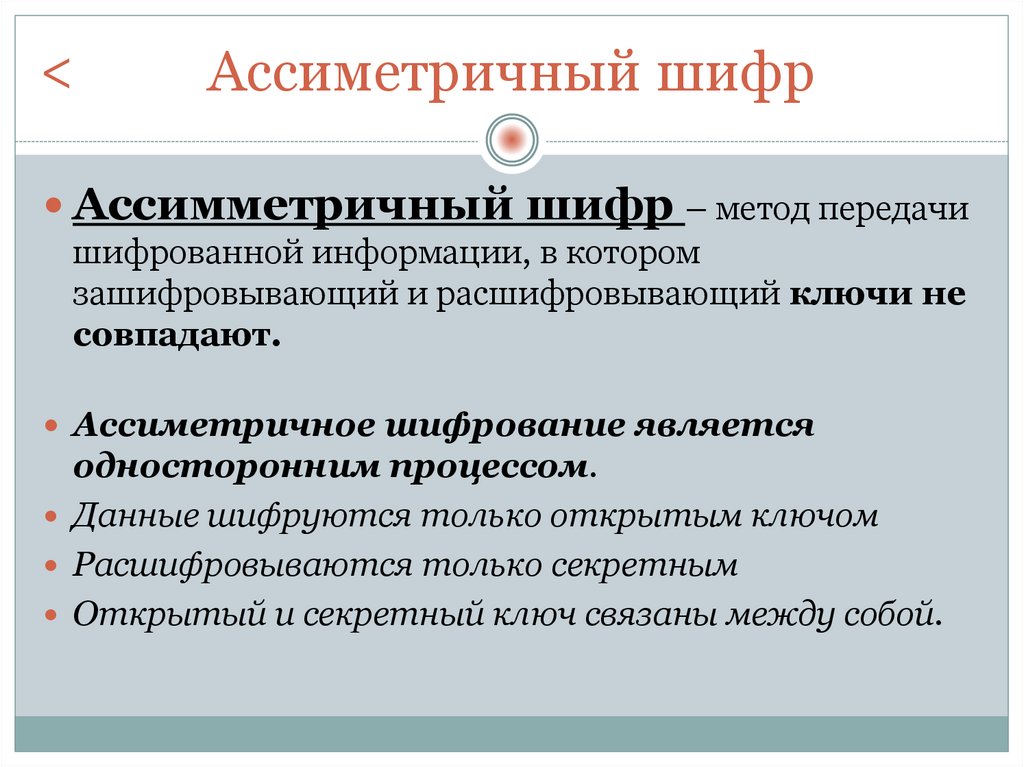 Ассиметричный шифр