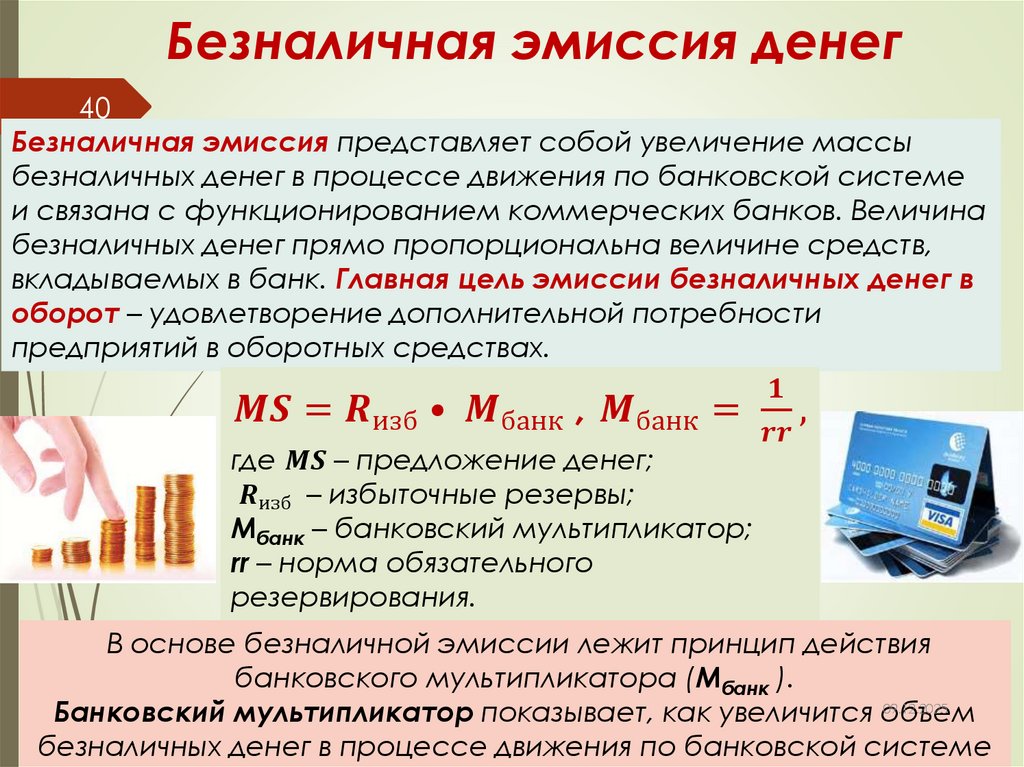 Безналичная эмиссия денег