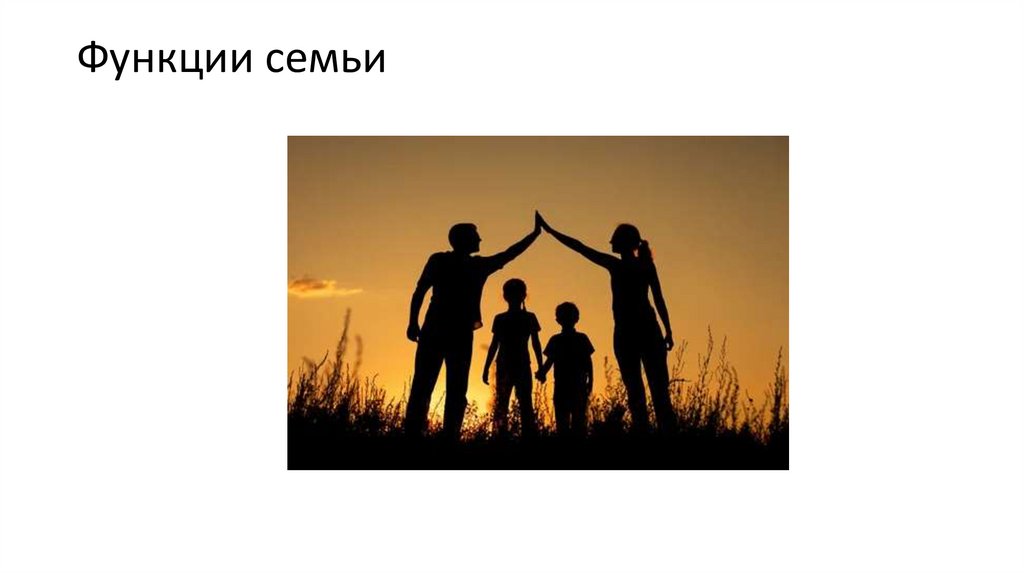 Функции семьи