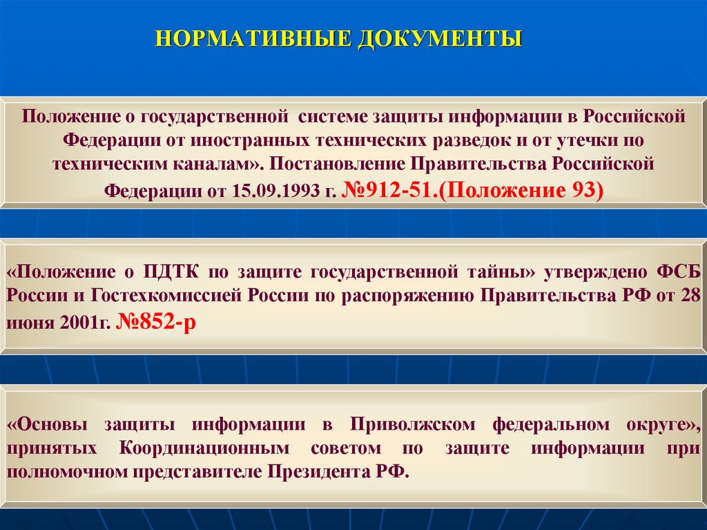 НОРМАТИВНЫЕ ДОКУМЕНТЫ