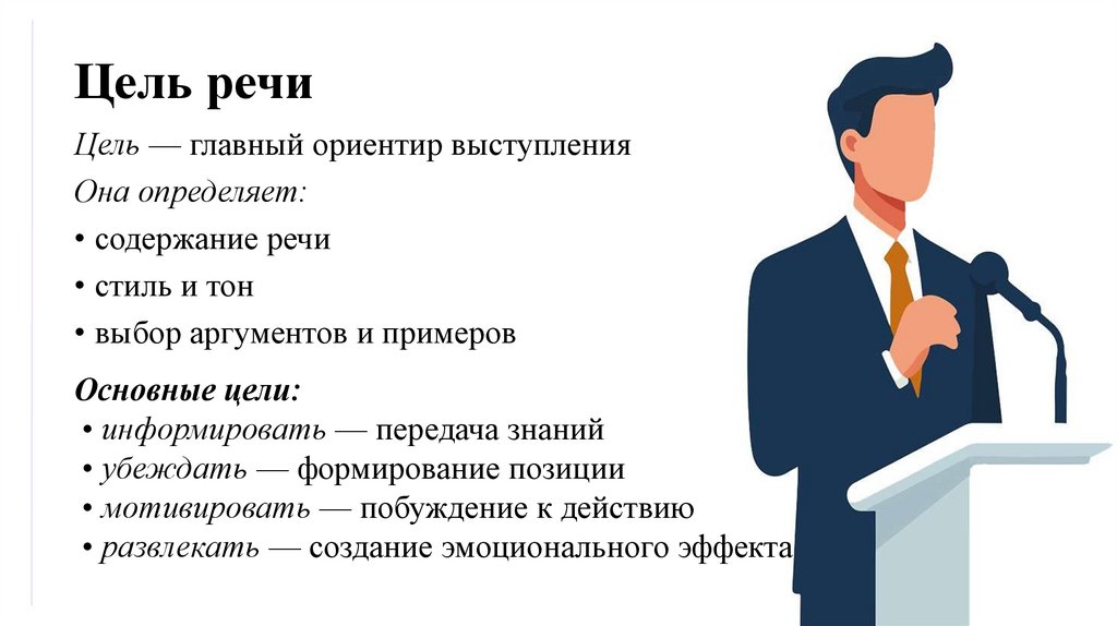 Цель речи