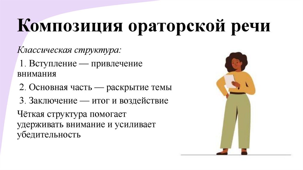 Композиция ораторской речи