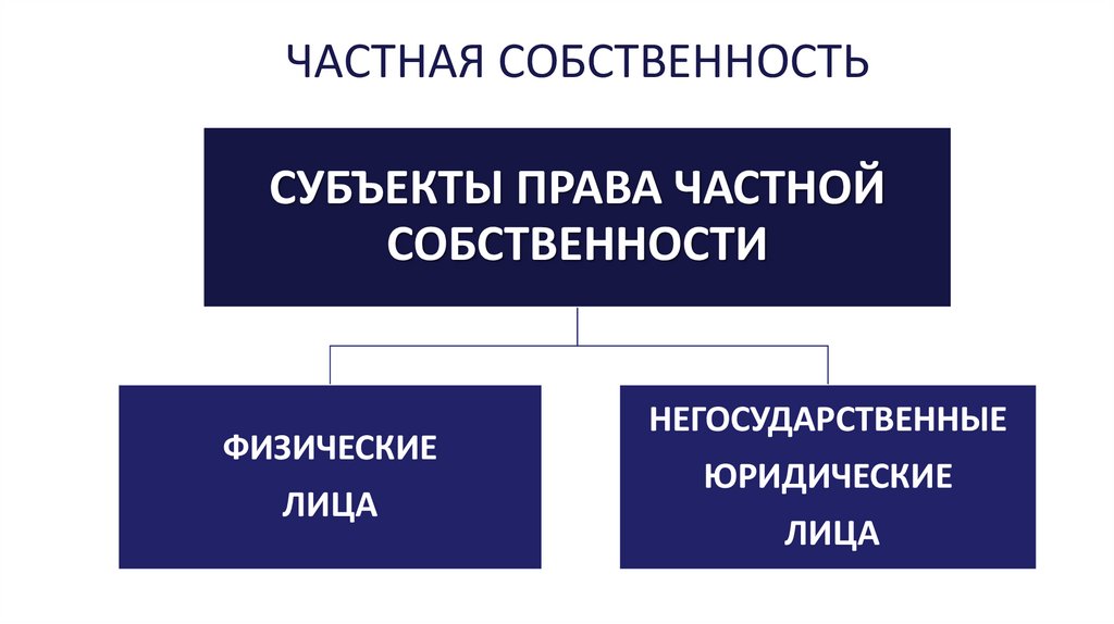ЧАСТНАЯ СОБСТВЕННОСТЬ
