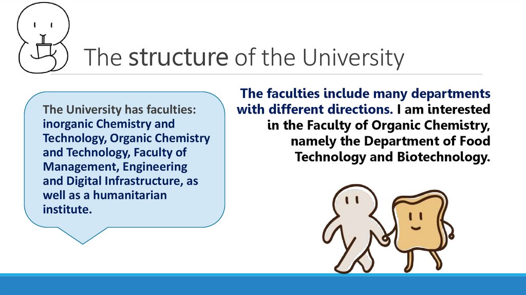 The structure of the University
