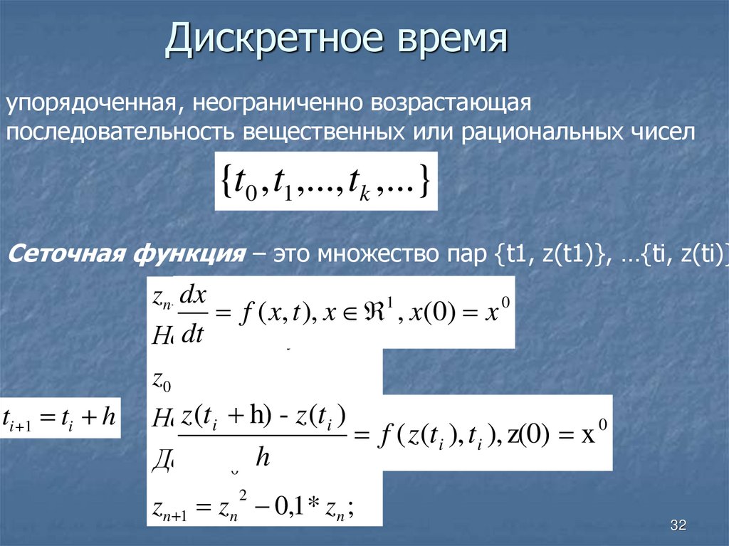 Математическая модель времени
