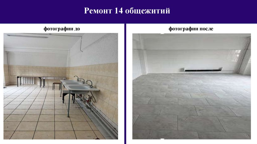 Ремонт 14 общежитий