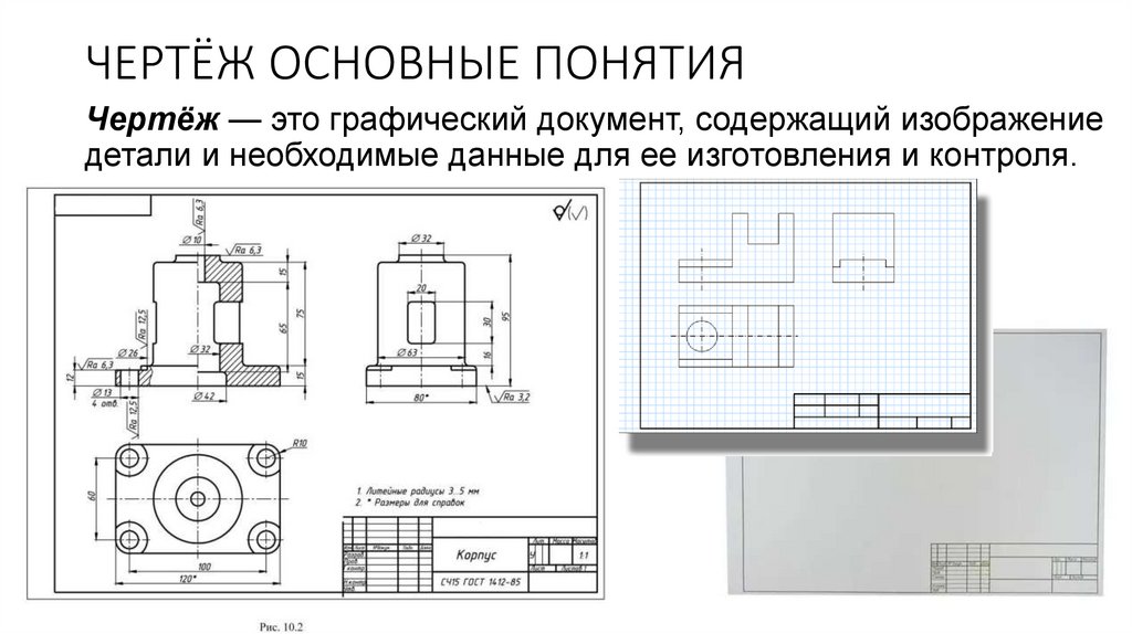 ЧЕРТЁЖ ОСНОВНЫЕ ПОНЯТИЯ