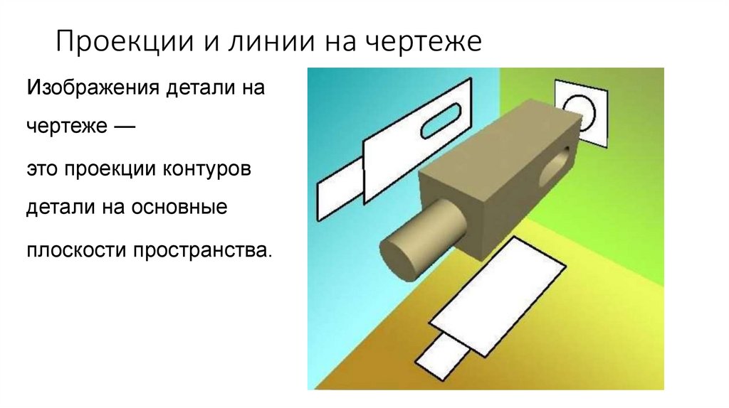 Проекции и линии на чертеже