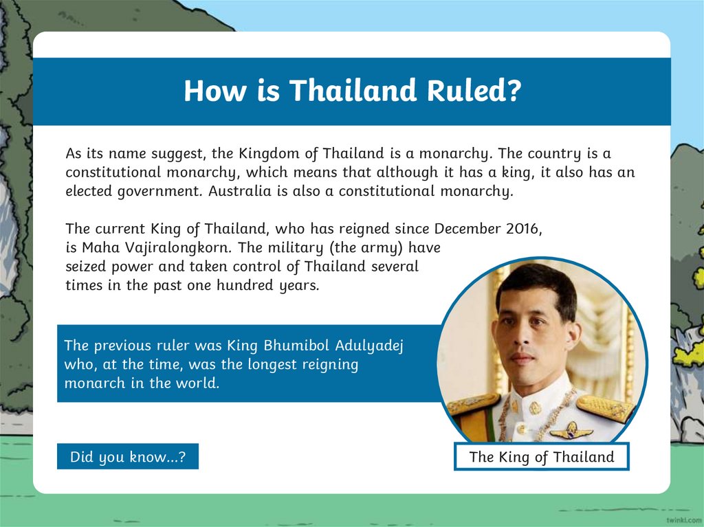 How is Thailand Ruled?
