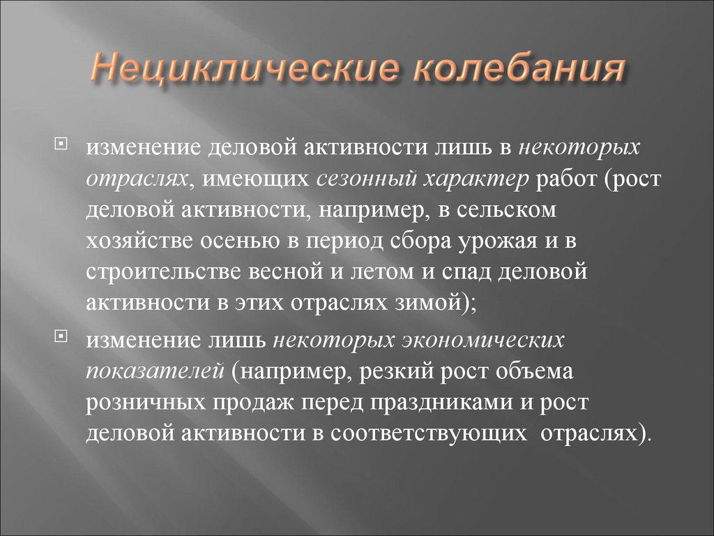 Нециклические колебания