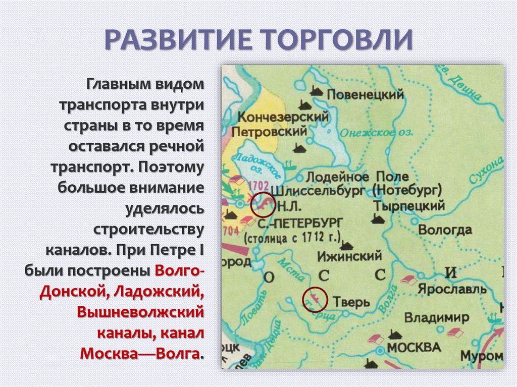 РАЗВИТИЕ ТОРГОВЛИ