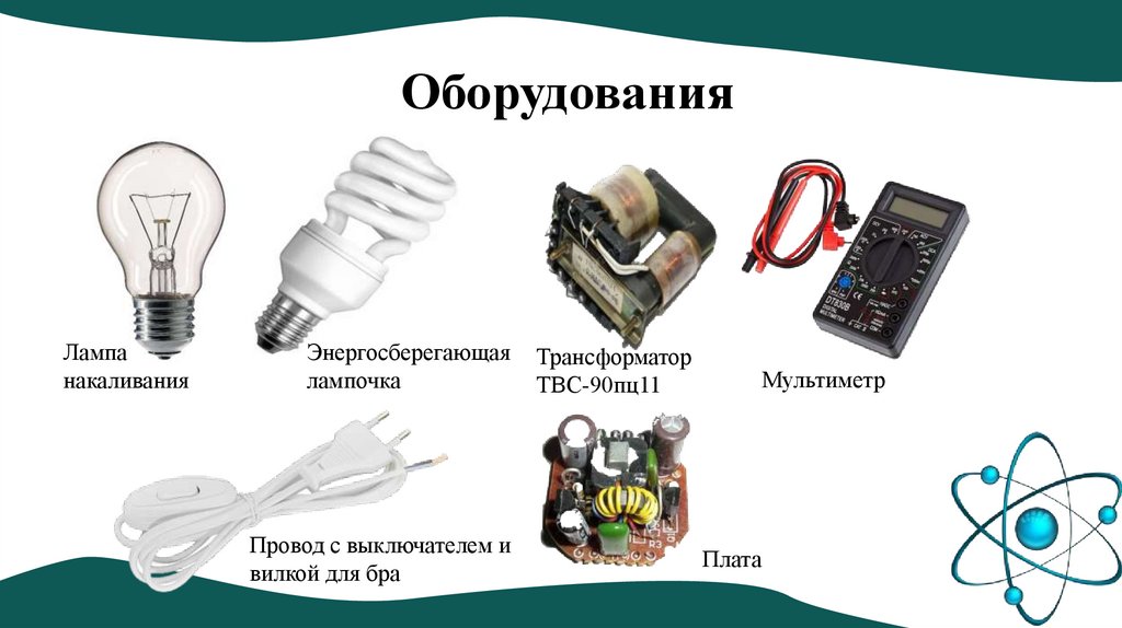 Оборудования