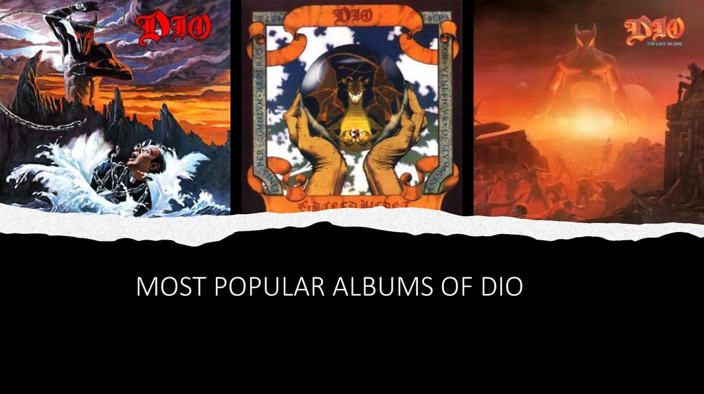 MOST POPULAR ALBUMS OF DIO