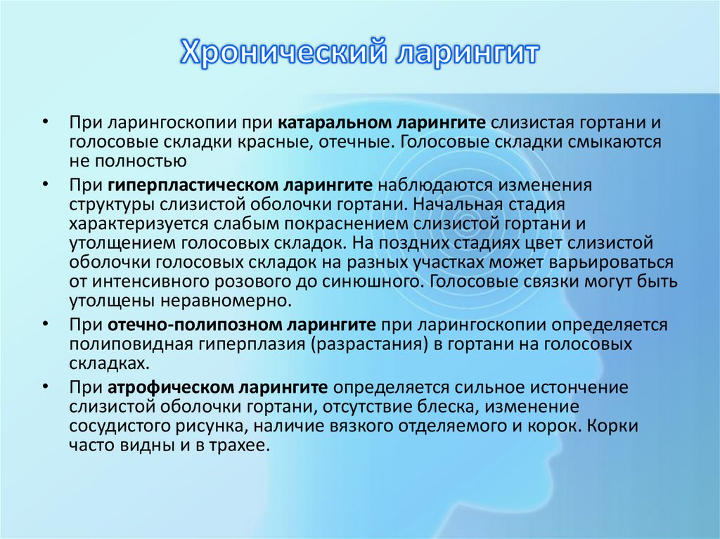 Хронический ларингит