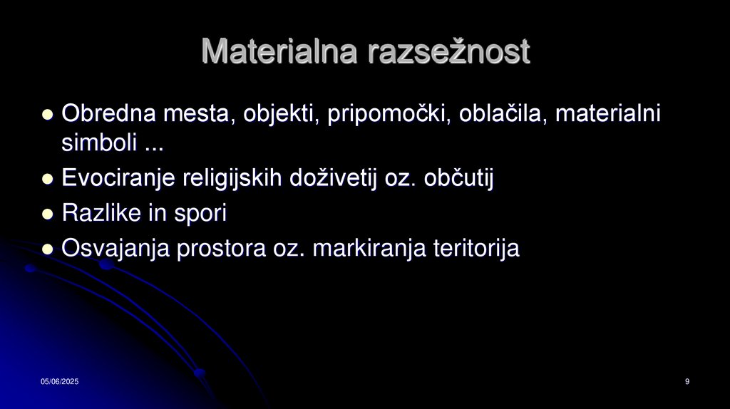 Materialna razsežnost