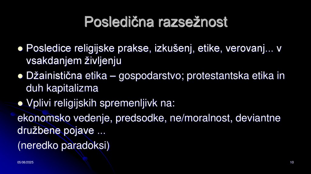 Posledična razsežnost