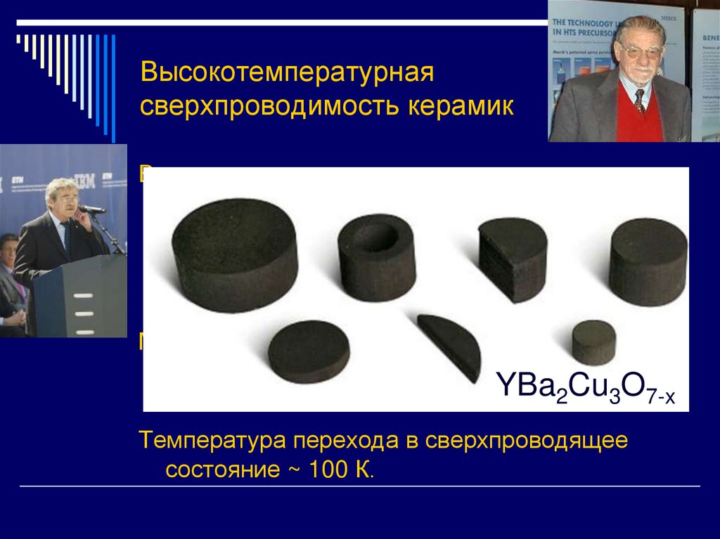 Высокотемпературная сверхпроводимость керамик