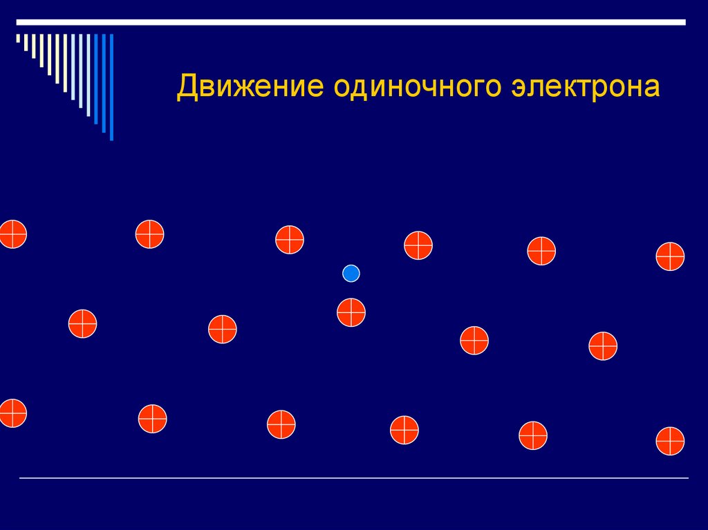 Движение одиночного электрона