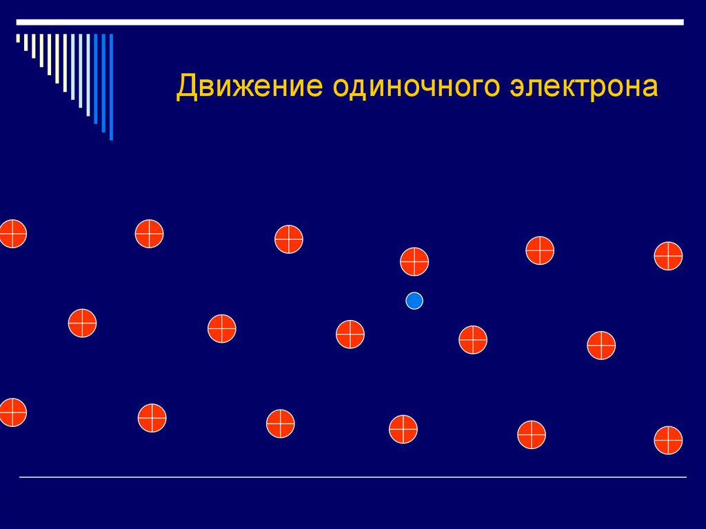 Движение одиночного электрона