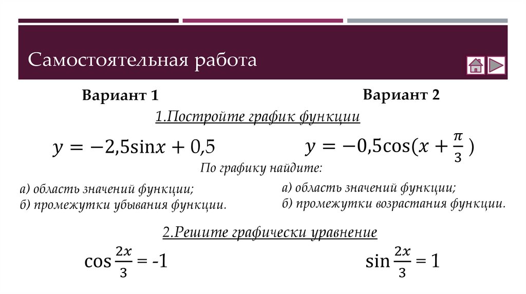 Самостоятельная работа
