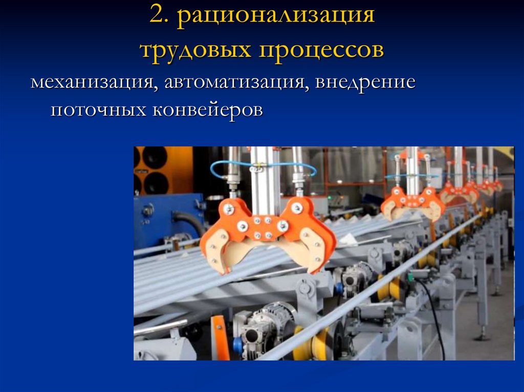 2. рационализация трудовых процессов
