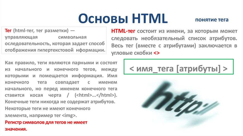 Основы HTML